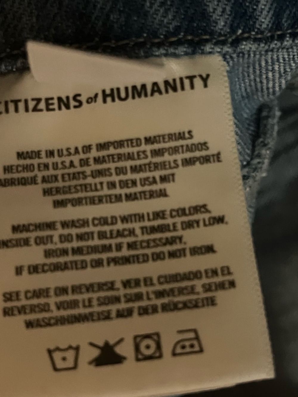 CITIZENS of HUMANITY- Blue Jean Jumpsuit / size XS - Picture 10 of 10